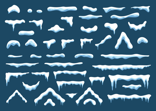 多种融雪形状图案