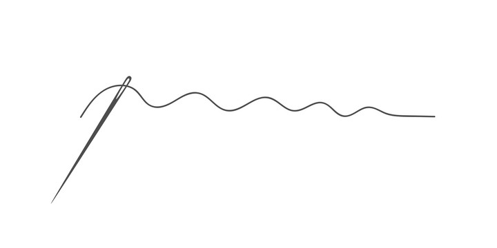 波浪缝线 针线轴元素