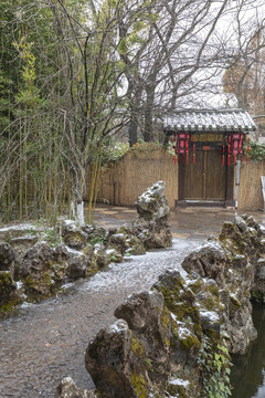 昆明大观公园雪景