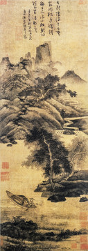 中国古代绘画作品渔父图