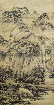 中国古代绘画作品罗浮山樵图