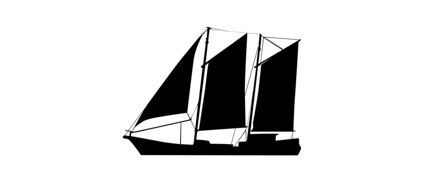 双桅纵帆船