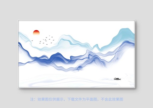 中式山水挂画