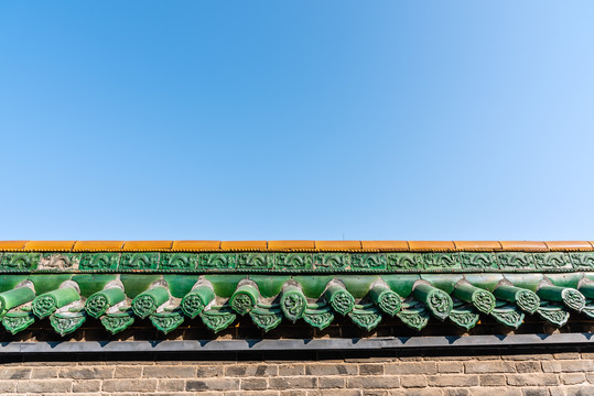 中国沈阳故宫的宫墙