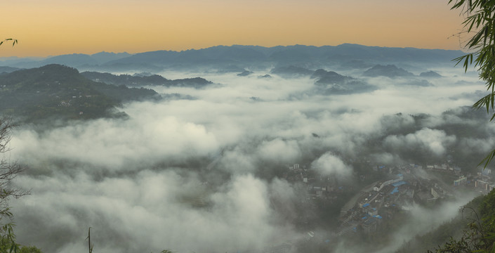 宜宾屏山龙华古镇水墨仙境