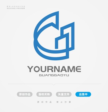 G字母建筑科技logo