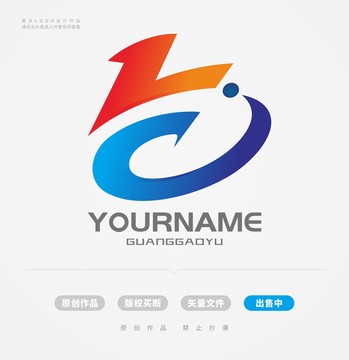 K字母Z字母科技logo