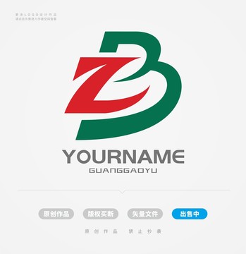 Z字母B字母LOGO