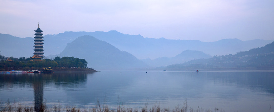 开州汉丰湖风光