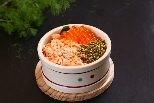鲑鱼蒸饭