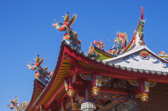 集福寺屋顶特写