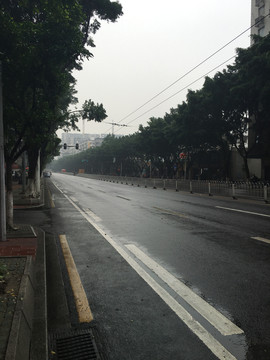 雨后的路面