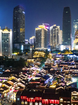 重庆十八梯夜景