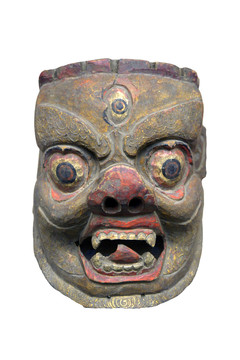清代藏族木面具