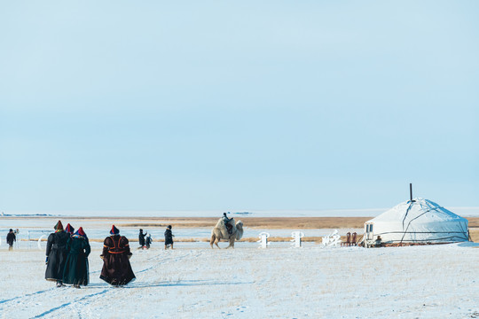冬季蒙古包蒙古族