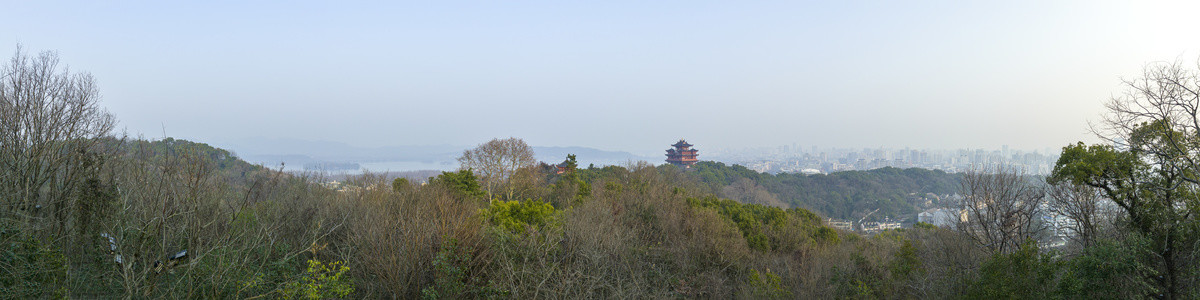 西湖城隍阁全景