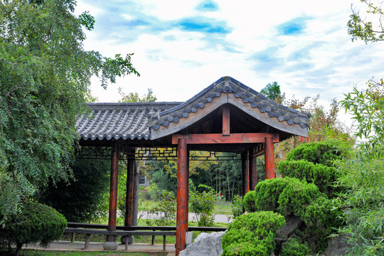 中式凉亭景观