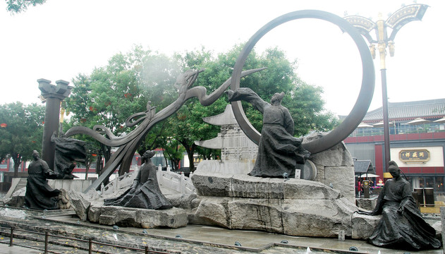 大唐不夜城街景雕塑群