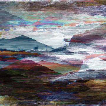 山水风景壁画