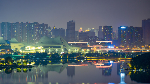 长沙梅溪湖夜景