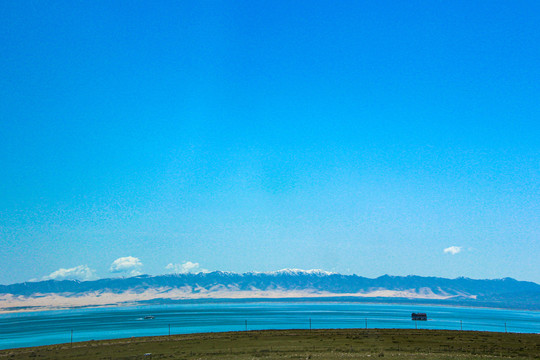 青海湖沙岛