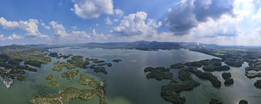 咸宁陆水湖4A景区全景图