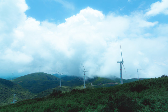 高山风车