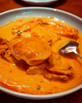 泰国菜咖喱炒螃蟹