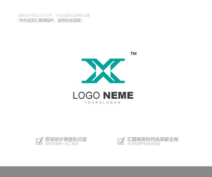 X字母logo