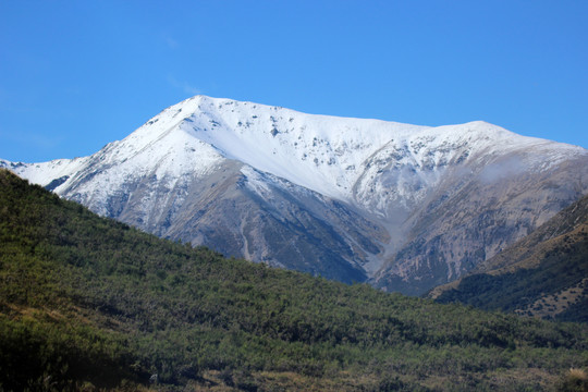 新西兰南岛雪山