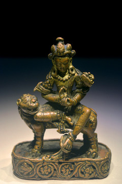 明代藏传佛教文殊铜像