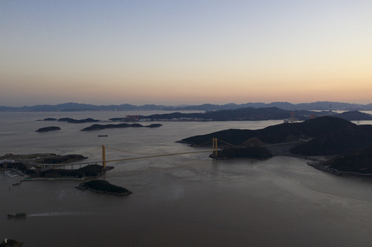 浙江省舟山市岱山岛夕阳风光