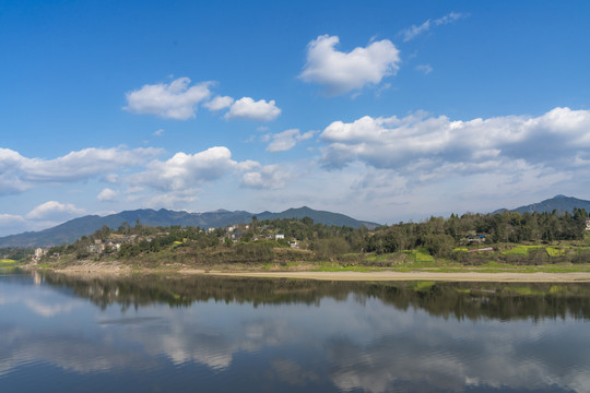 渠江风光