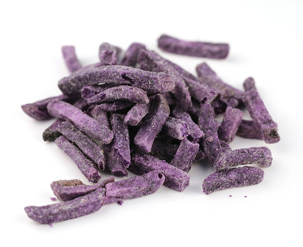 一堆紫薯干
