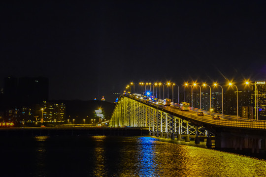 澳门城市风光夜景