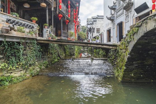 江西婺源李坑风景区风光