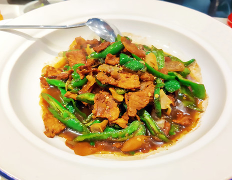 青椒炒肉