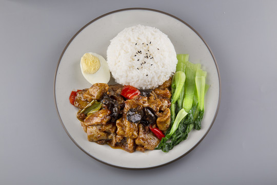 烧茄子盖饭