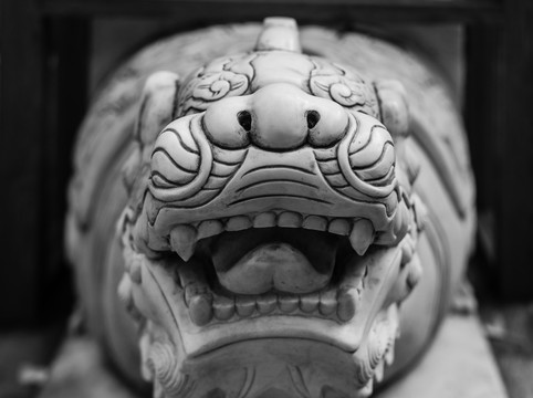 石雕龙头