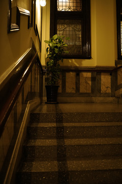 证券博物馆转角楼梯