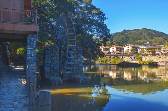 云水谣大水车风景