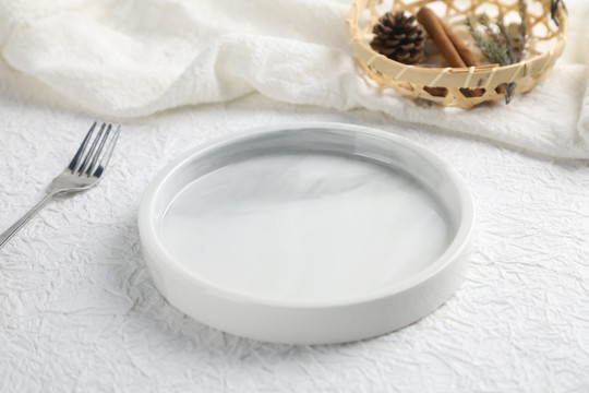 白色盘子素材摄影素材餐具用品