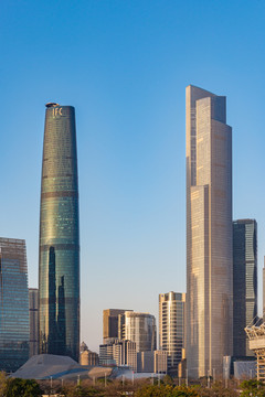 广州珠江新城地标建筑风景