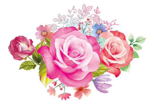 粉色玫瑰花纸