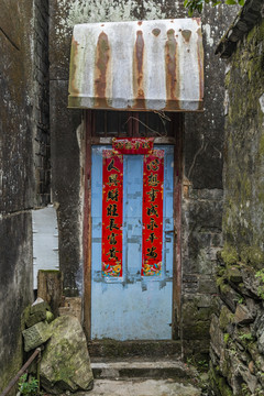 婺源汪口景区门上的对联