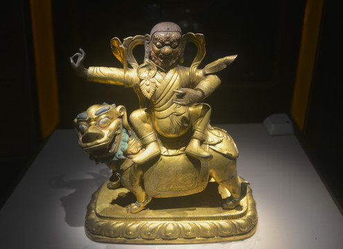 藏传佛教清代白哈尔铜塑
