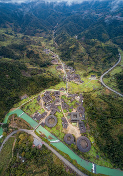 福建南靖河坑土楼群