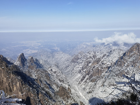 黄山雪景