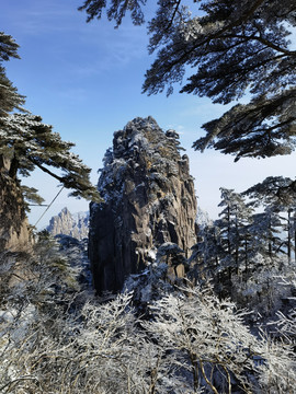 黄山雪景