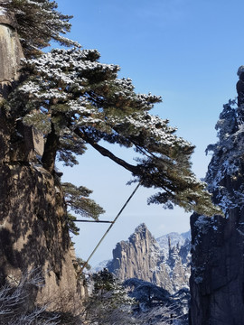 黄山雪景